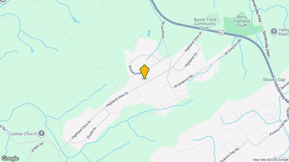 325 Highland View Dr Mapa y Detalles de la Ubicación