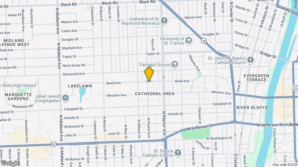 310 N Prairie Ave Map and Location Details