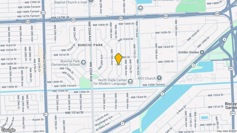 15841 NW 18th Pl Map and Location Details