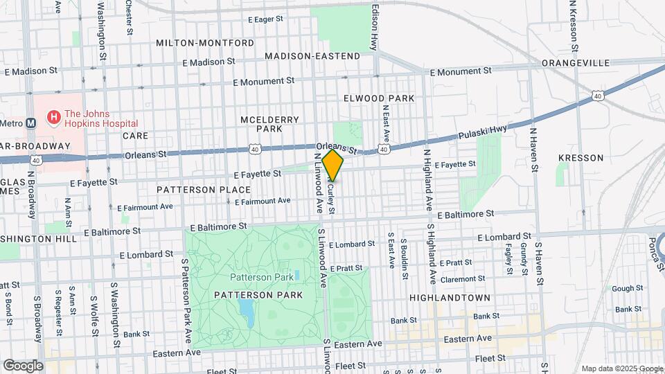 127 N Curley St Map and Location Details