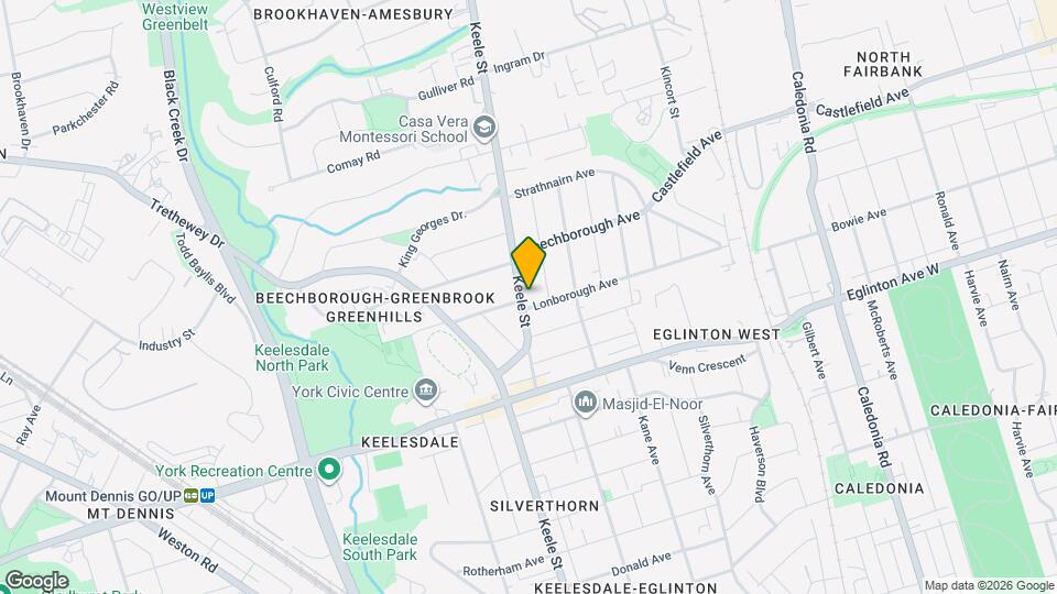 2071 Keele St Map and Location Details