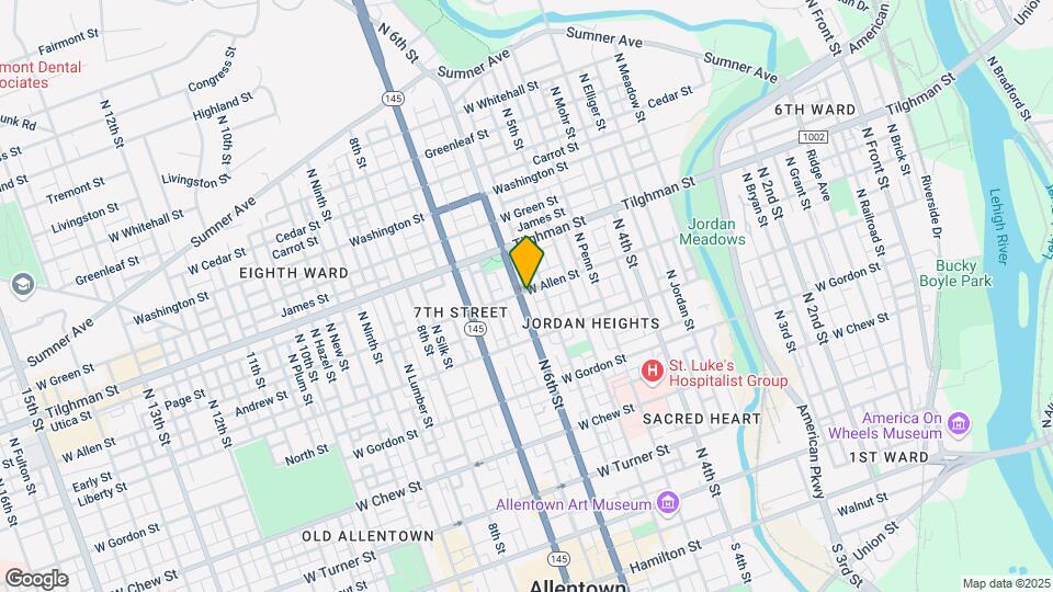 547 N 6th St Map and Location Details
