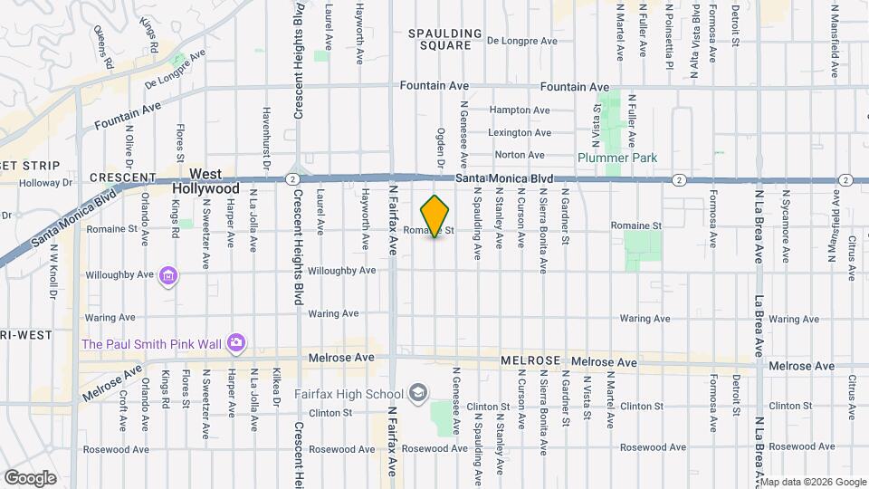 934 N Ogden Dr Map and Location Details