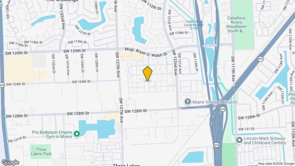 12392 SW 124th Terrace Map and Location Details