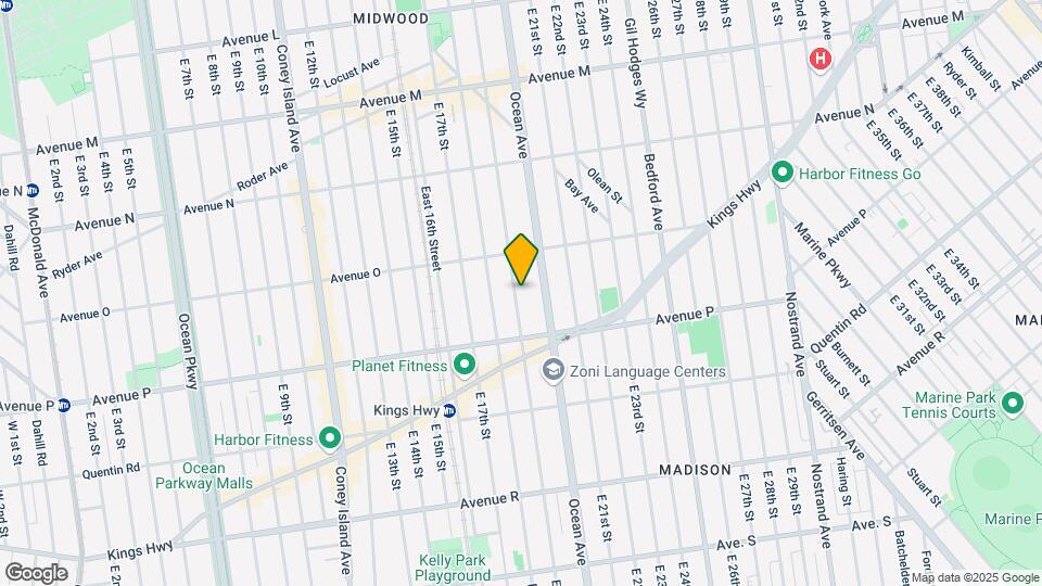 1555 E 19th St Mapa y Detalles de la Ubicación