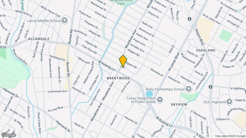 1309 Palo Duro Rd Map and Location Details