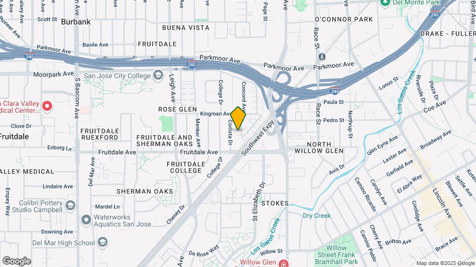 809 Nevin Way Map and Location Details