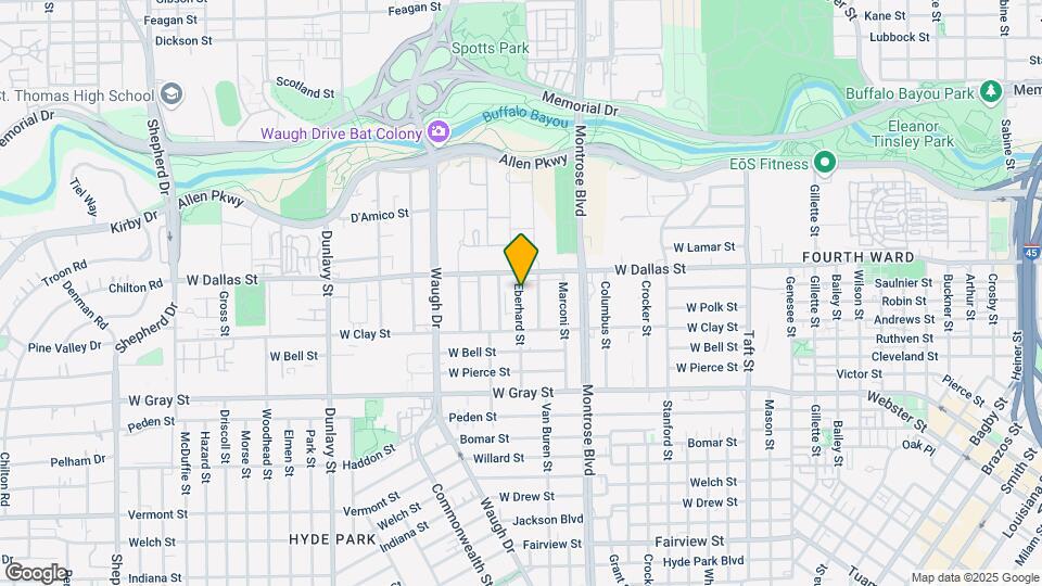 1015 Eberhard St Map and Location Details