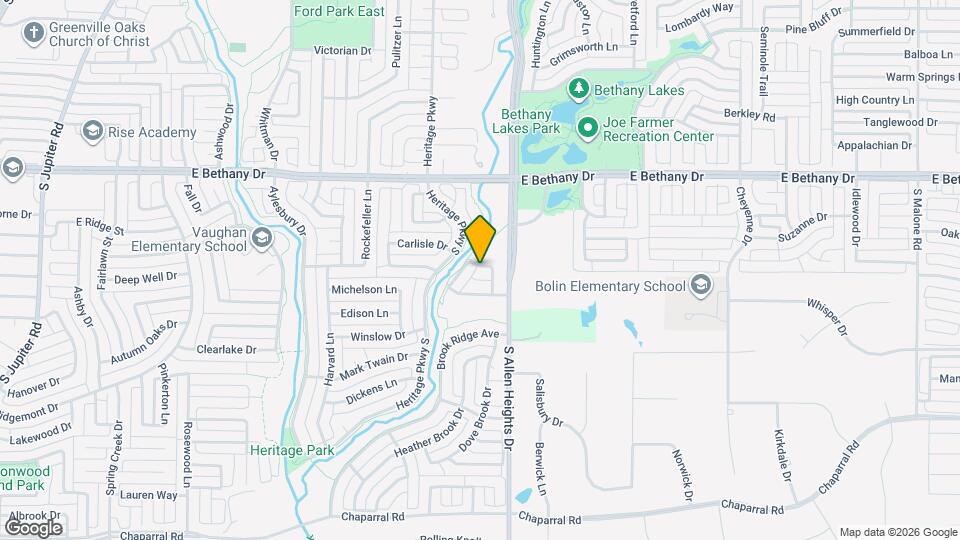 1114 Hidden Creek Dr Map and Location Details