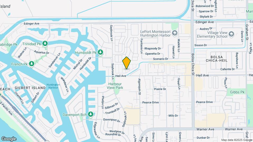 Huntington Harbour Mobile Estates Map and Location Details