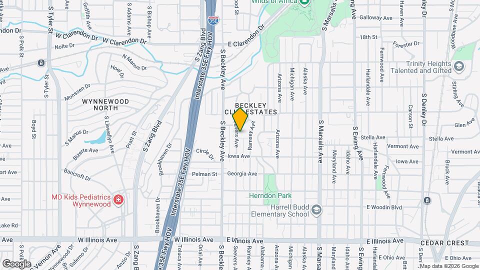 1614 Seevers Ave Map and Location Details