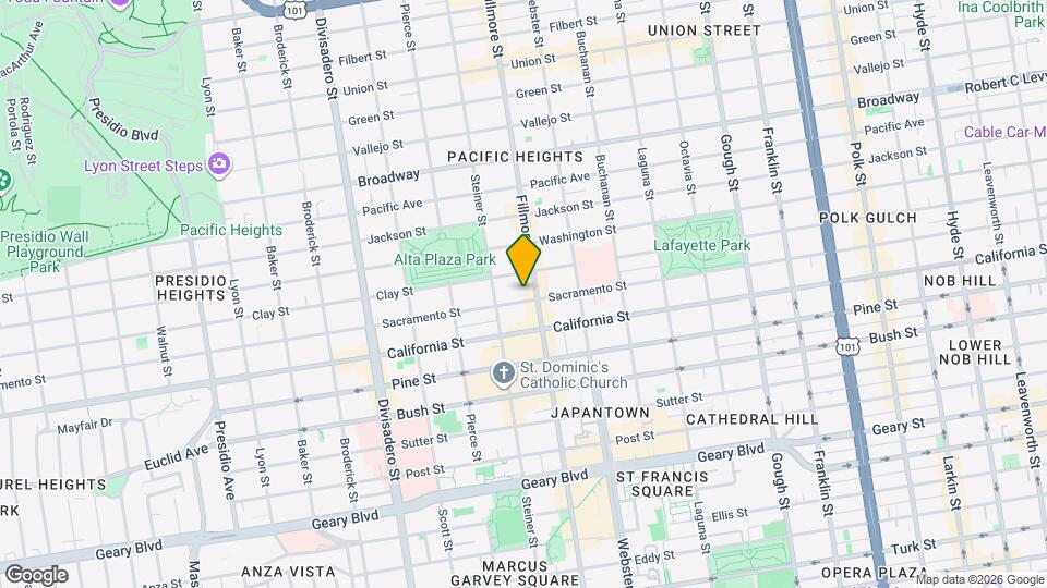 2512 Sacramento St Map and Location Details