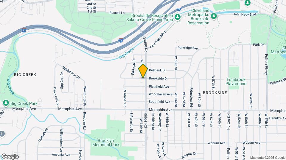 7307 Brookside Dr Map and Location Details