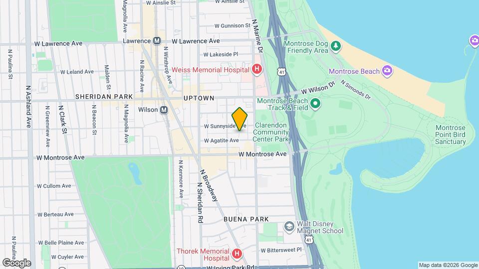 828 W Agatite Ave, Unit 2 Map and Location Details