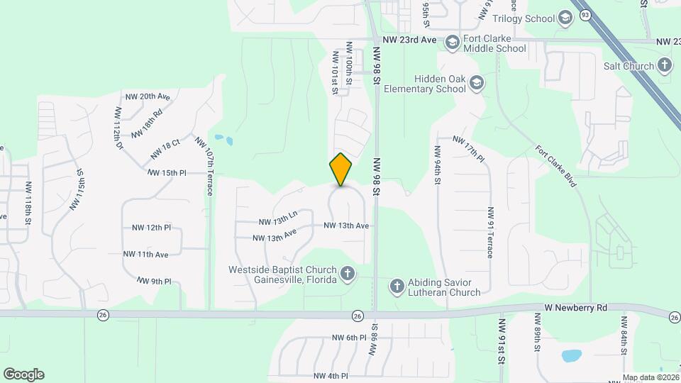 1435 NW 100th Terrace Map and Location Details