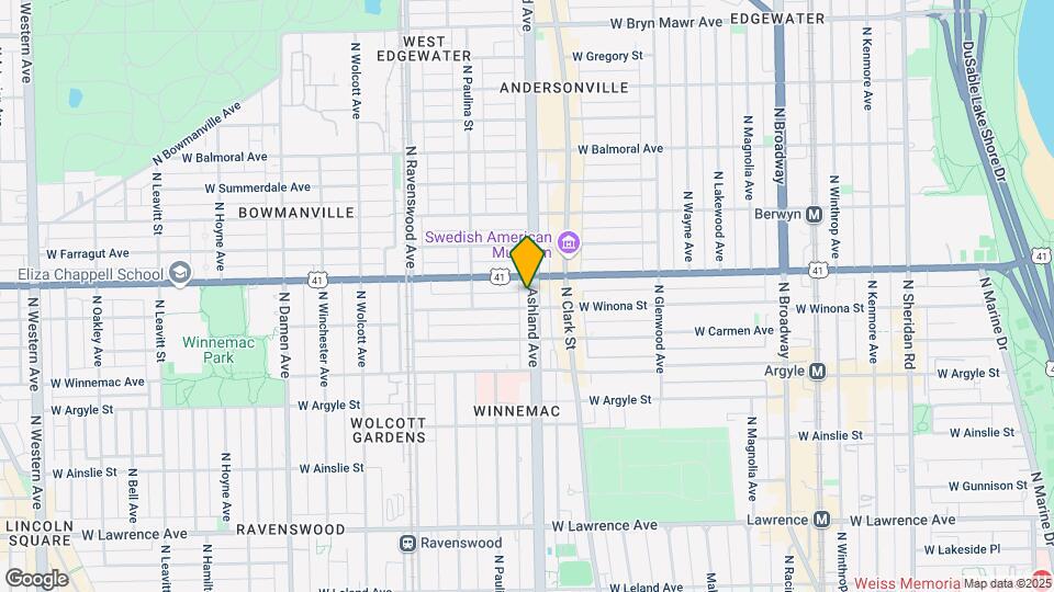 5140 N Ashland Ave Map and Location Details