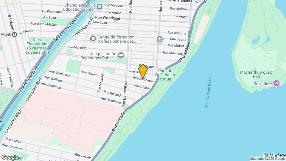 714 Riverview Rue Map and Location Details