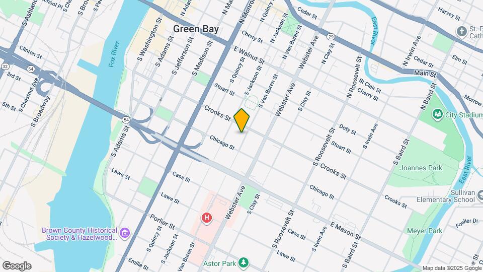 416 S Van Buren St Map and Location Details