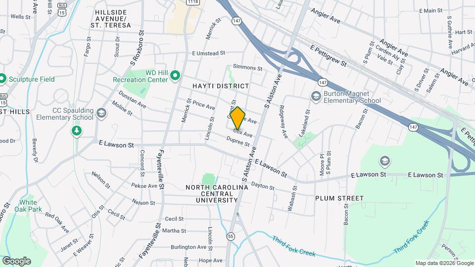 810 Cox Ave Map and Location Details