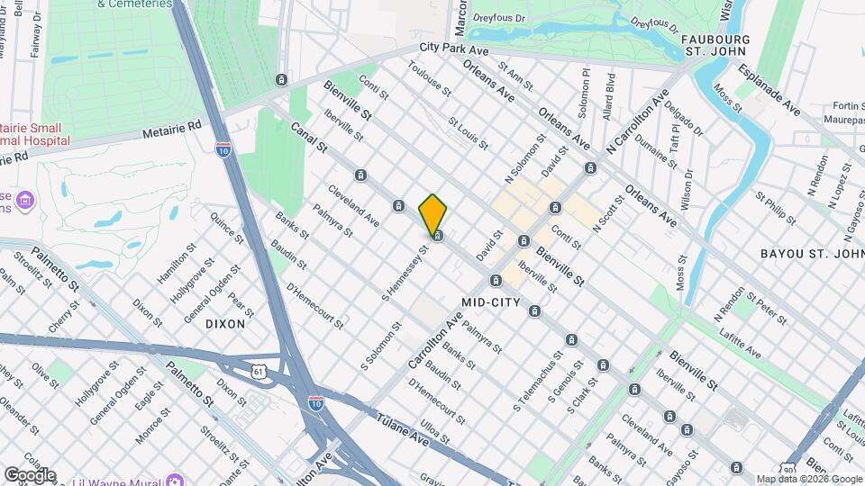 126 S Hennessey St Map and Location Details