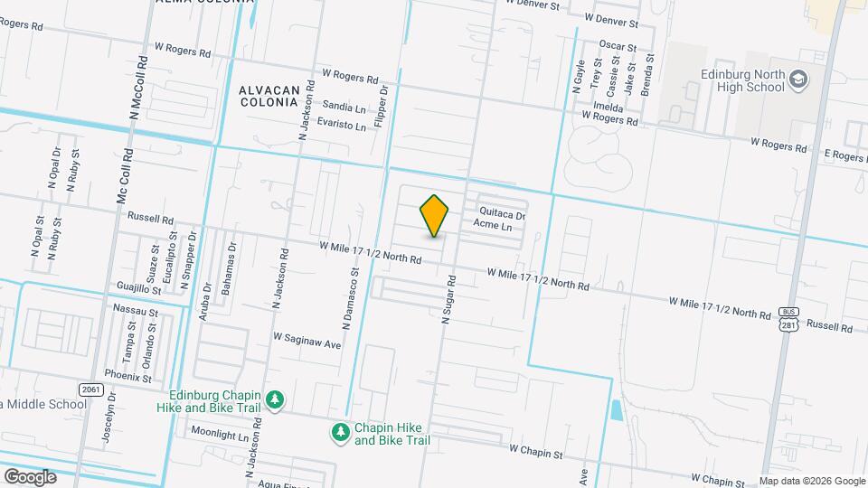 1613 W Broome St Map and Location Details
