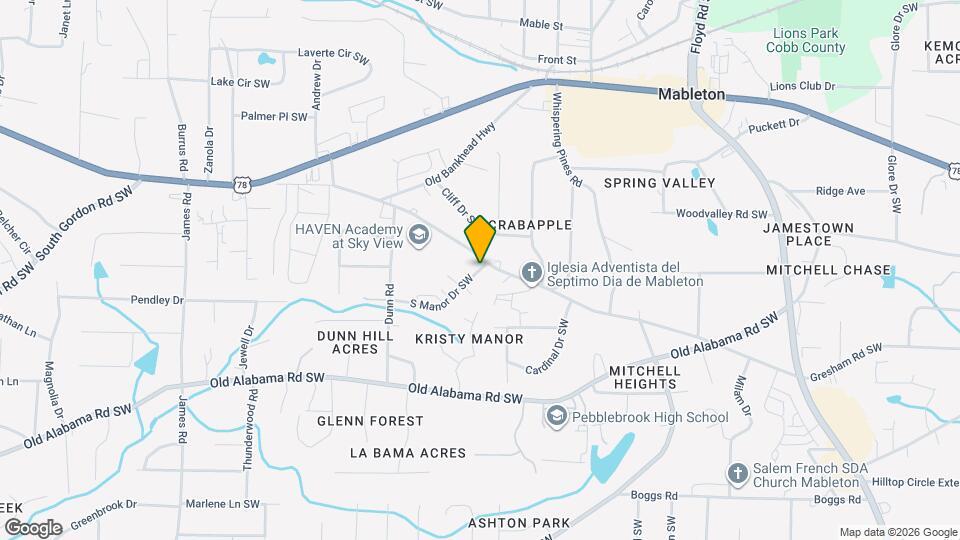 1066 Old Powder Springs Rd SW Map and Location Details