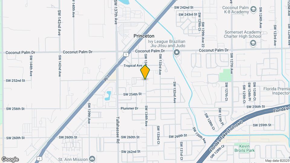 25173 SW 134th Ct Map and Location Details