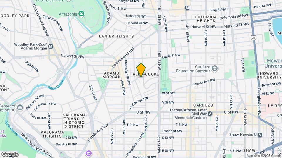 1700 Kalorama Rd NW Map and Location Details