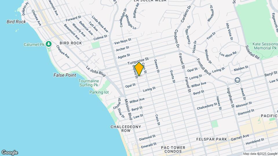 933-937 Tourmaline St Map and Location Details
