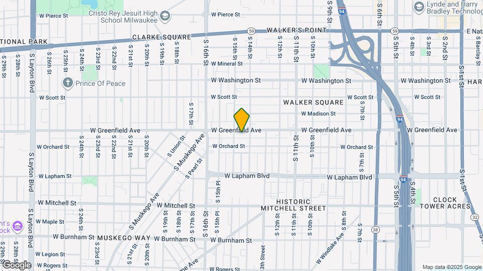 1421 W Greenfield Ave Map and Location Details