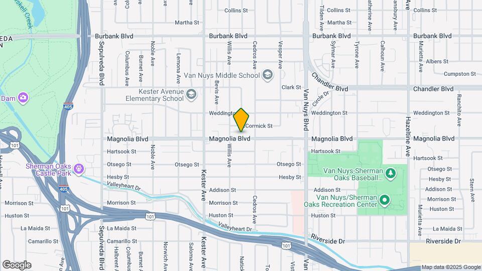 14727 Magnolia Blvd, Unit Unit Map and Location Details