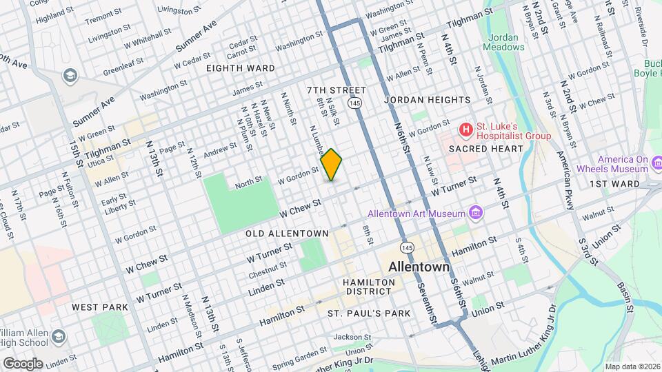 318 N Lumber St Map and Location Details