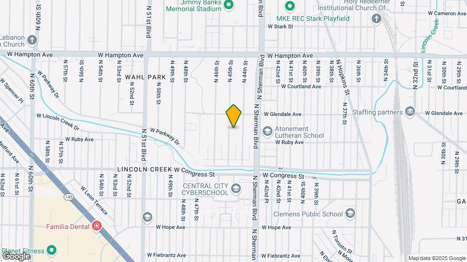 4532 N 45th St Map and Location Details