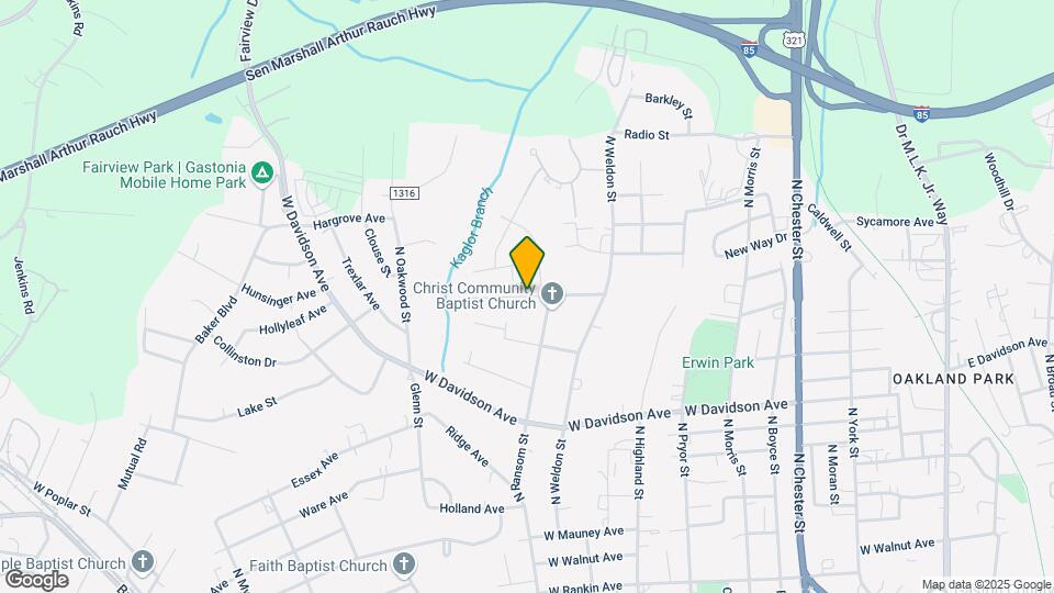 1022 W Sycamore Ave Map and Location Details