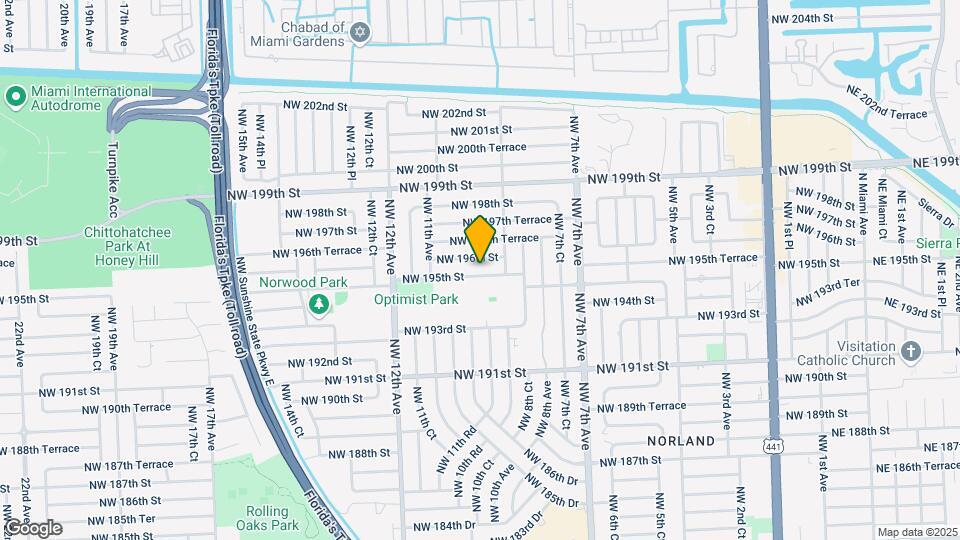 1011 NW 195th St, Unit 3 Map and Location Details