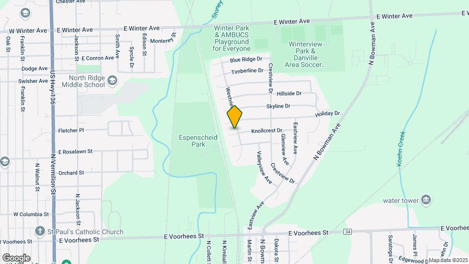 807 Knollcrest Dr Map and Location Details