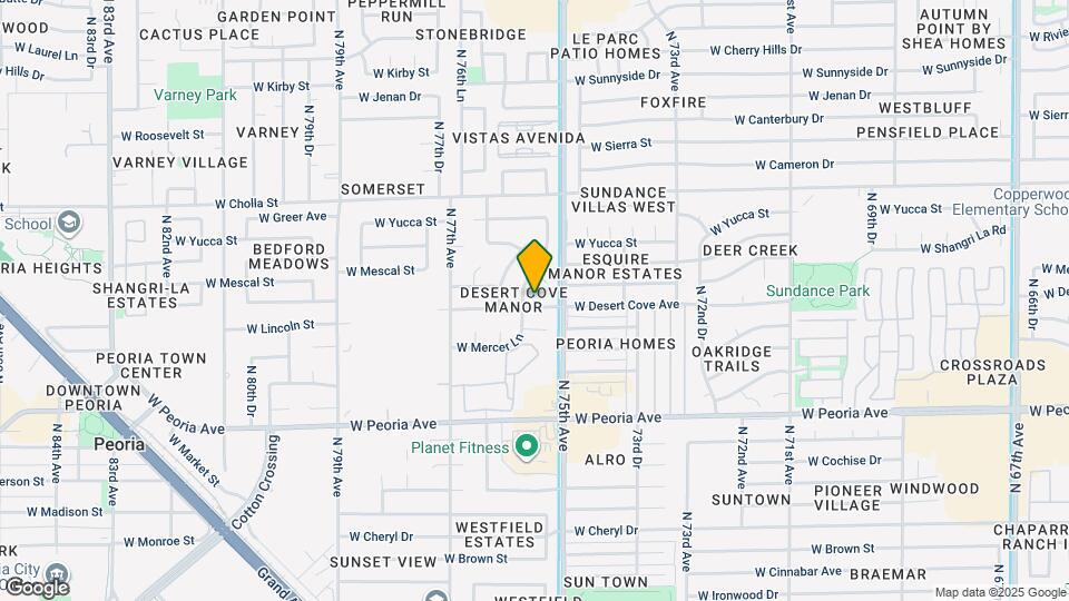 7526 W Desert Cove Ave Map and Location Details