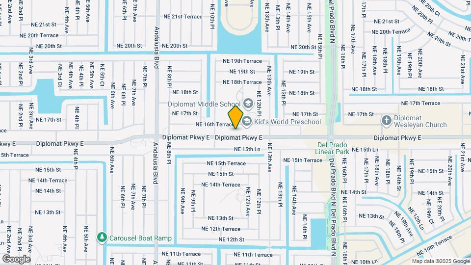 1111 Diplomat Pkwy E Map and Location Details