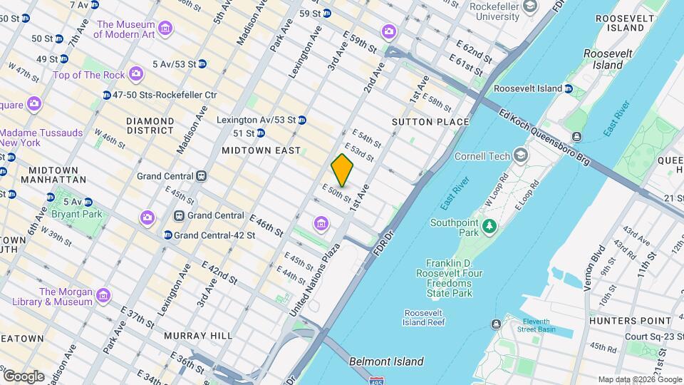 337 E 50th St Map and Location Details