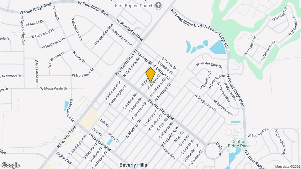 14 N Adams St Map and Location Details