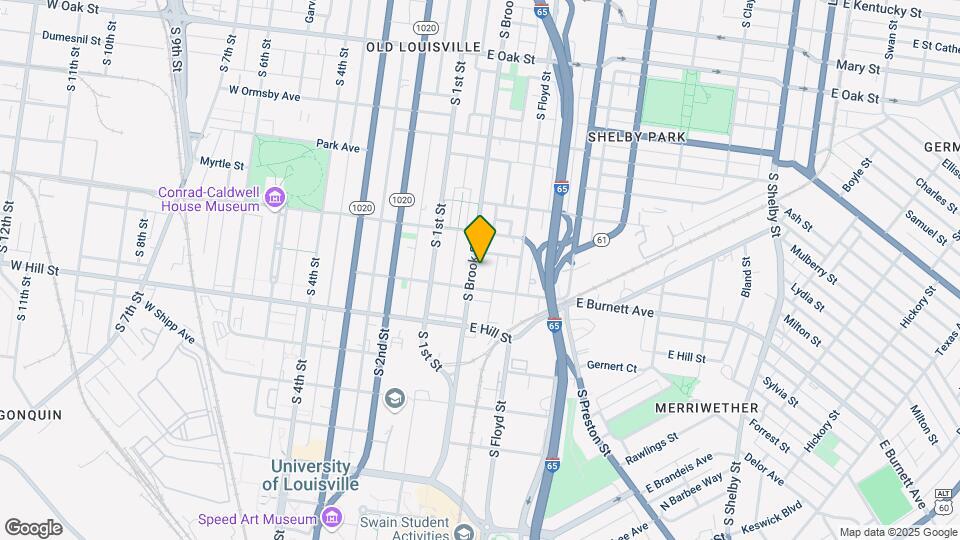 1433 S Brook St Map and Location Details