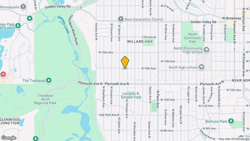 1347 N Thomas Ave Map and Location Details