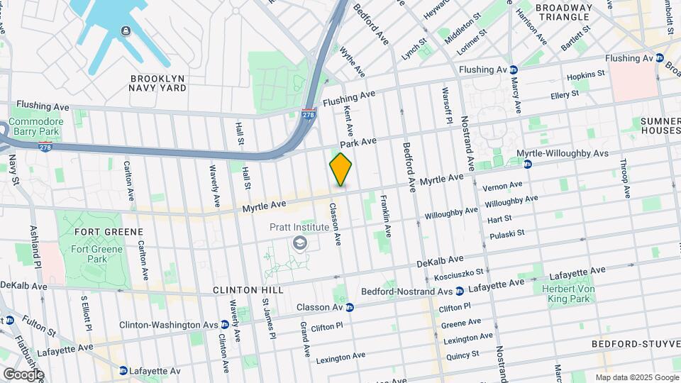 591 Myrtle Ave Map and Location Details
