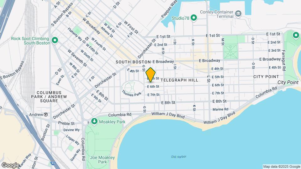 426 E 6th St Map and Location Details