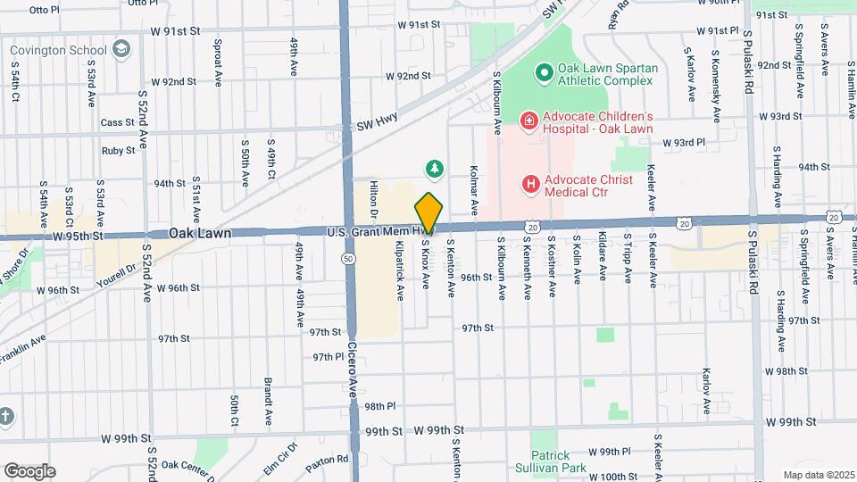 4643 W 95th St Map and Location Details