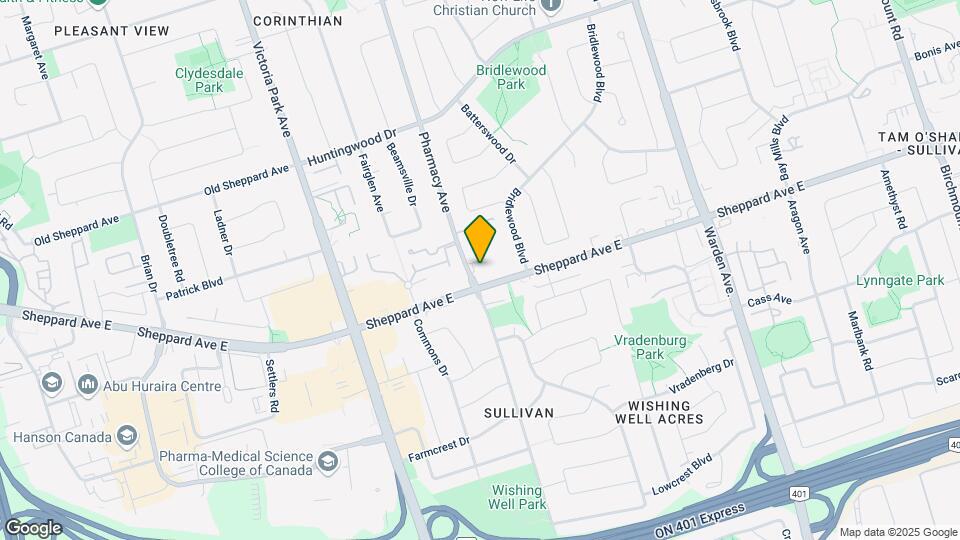 3110 Sheppard Ave E Map and Location Details