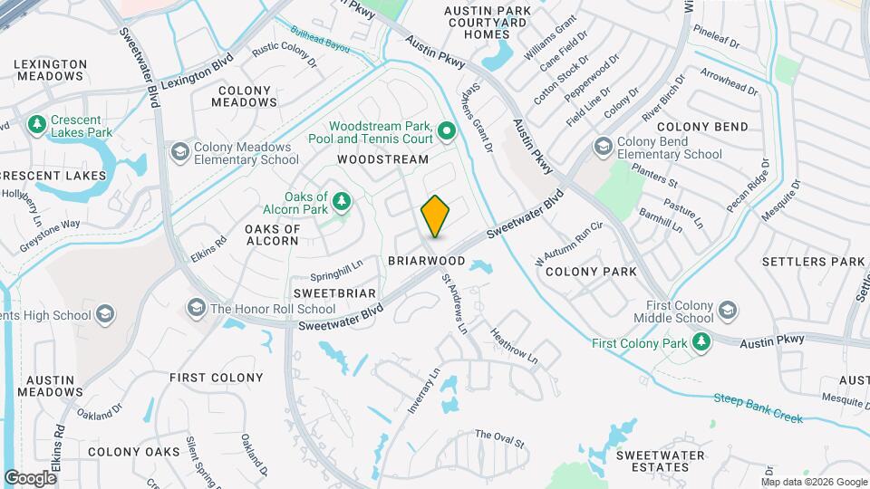 2615 Woodstream Blvd Map and Location Details