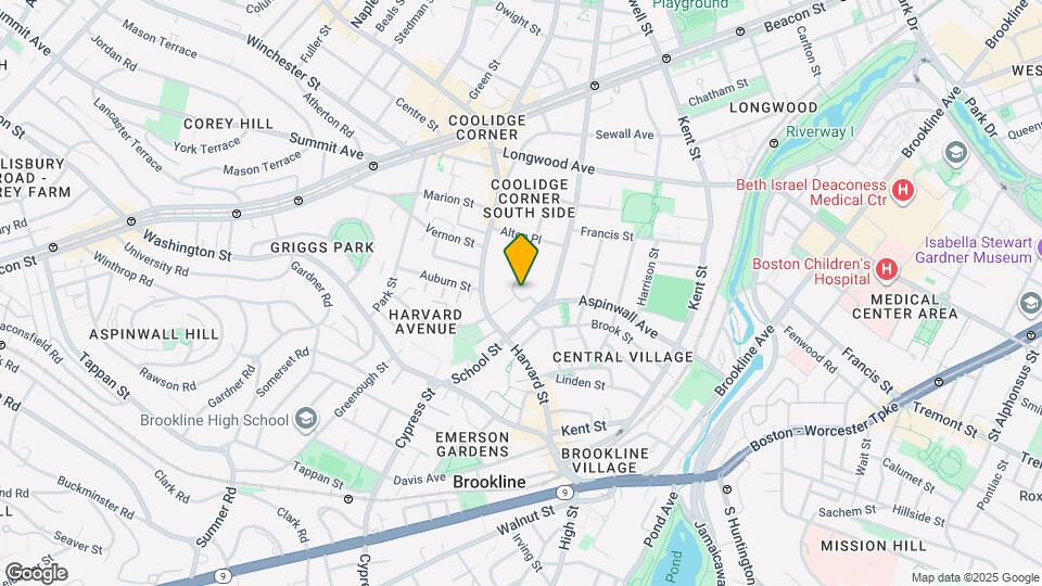 14 Saint Paul St, Unit 1 Map and Location Details