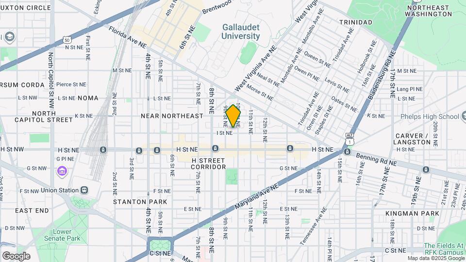 912 I St NE Map and Location Details