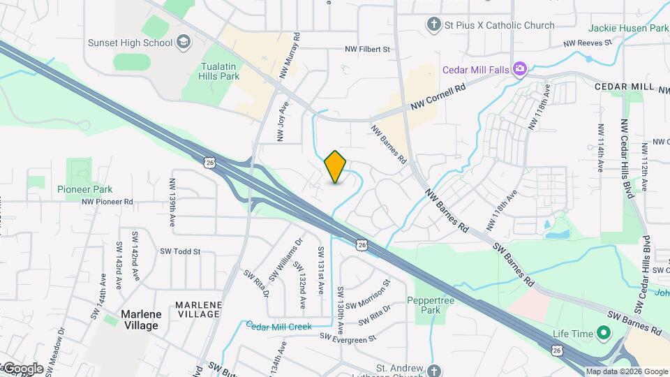 12616 NW Barnes Rd Mapa y Detalles de la Ubicación
